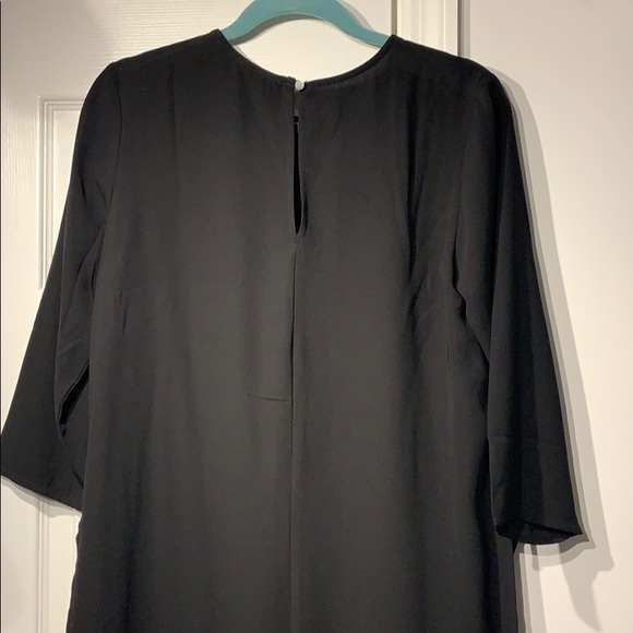 Black Assymetrical Tunic 3/4 Sleeve - Picture 7 of 10